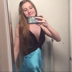 Long Evening dress (Silk )